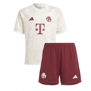 Lacne Dětský Futbalové dres Bayern Munich 2023-24 Krátky Rukáv - Tretina (+ trenírky)